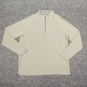 Free Fly 1/4 Zip Pullover Shirt Mens XL Green Performance Bamboo Long Sleeve